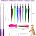 cat toys for indoor cats, 11pcs interactive cat toy wand pack, 2 retractable cat wand & 7pcs worm teaser refills for playful exercise