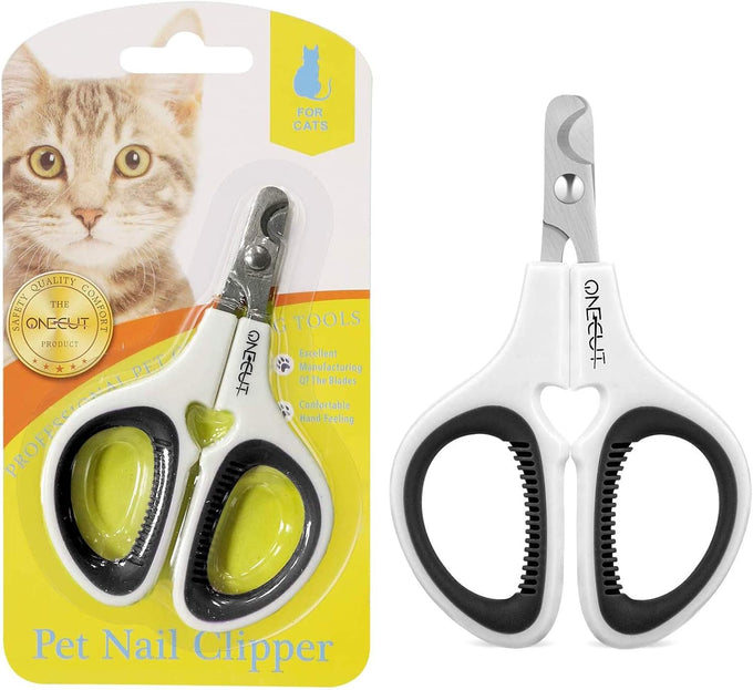 Pet Nail Clippers for Cats, Kittens, Small Dogs and Rabbits, Stainless Steel, Pink, Easy to Use