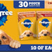 Pedigree Chopped Ground Dinner Wet Dog Food Pouches Variety Pack, 30 Count