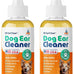 pup labs ear clear natural dog ear cleaner infection treatment drops 1 oz bottle dropper