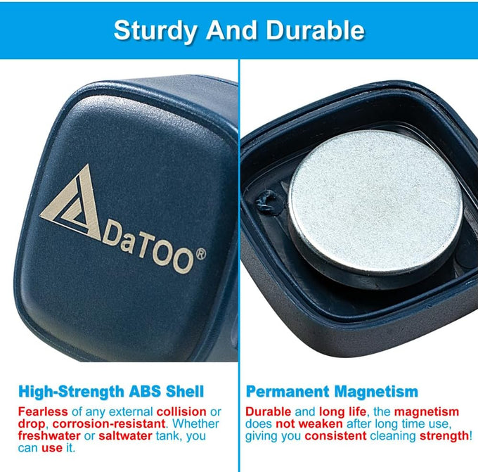 DaToo mini magnetic aquarium glass cleaner with super strong N38 NdFeB magnet 2600GS 140N