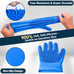 augwind navy blue 6pcs pet grooming kit for dogs cats and horses