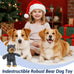 maxbeck indestructible robust bear dog toy a-navy size large