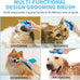 Professional 7-in-1 dog paw cleaner for medium-sized dogs, fits paws 1.5 to 2.5 inches wide, blue
