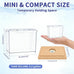 MoonOrange 0.2 Gallon Mini Betta Fish Tank Kit with LED Light Base, Stackable Cube Tank for Small Fish and Pets