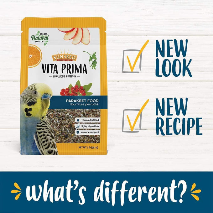 vitakraft sunseed vita prima cockatiel lovebird food 3lb bag wholesome daily nutrition natural seeds grains fruits vegetables