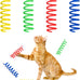 3" colorful springs cat toys, 10-pack, multi-color, bouncy coils for indoor cats and kittens