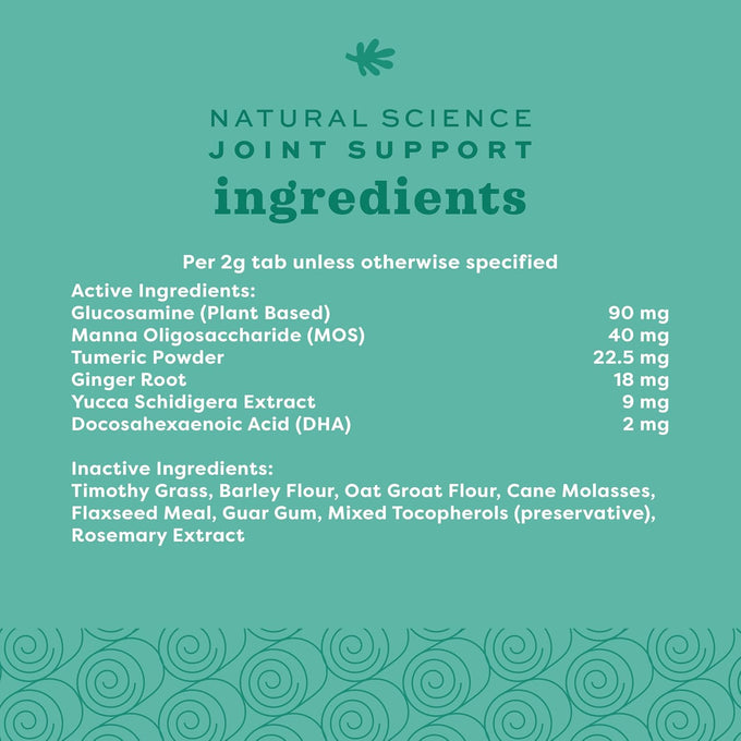 Oxbow Timothy Hay Joint Support Supplement for Rabbits & Guinea Pigs, Made with Glucosamine & Turmeric, 4.2 oz