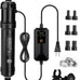 hygger 9w aquarium u-v light with timer, 360° protective shield clean light for crystal clear green water, 60–100 gallon freshwater & saltwater aquariums