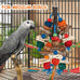 parrot toys, natural corn cob, sturdy nut, bird chew toy, durable, safe, handcrafted
