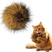 Faux Rabbit Fur Catnip Ball for Indoor Cats, Soft and Washable, Fun to Chase for Exercise and Bonding (1pc)