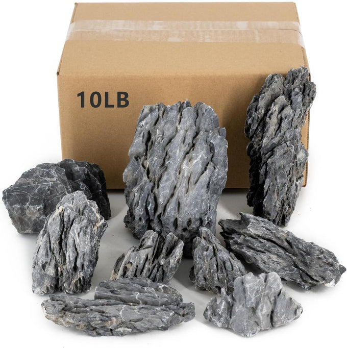 Seiryu natural stones 5lb 2-6 inch for aquariums, fish tanks, bonsai, terrariums and indoor gardens