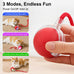 Red Red Interactive Electric Pet Ball Toy for Cats and Dogs with Motion Activation and USB Charging - 5-Inch Diameter