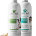 Lillian Ruff Pro oatmeal dog shampoo for dry skin, itching & allergies, 16oz with brush, made in USA, non-toxic, natural ingredients