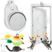 Automatic Flying Bird Feather & Mouse Wand Cat Toy for Indoor Cats, Hands-Free USB-Rechargeable Safe Play Chase Exercise