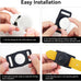 GOCII waterproof dog collar holder 2-pack for Apple AirTag Gen 1 & 2, black silicone case