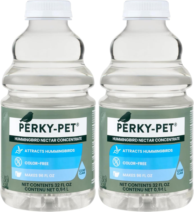 Perky-Pet Hummingbird Nectar Concentrate, 32 oz, Makes 96 fl oz of Nectar, 238cl, 3:1 or 4:1 Mixing Ratio