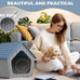drato dog house indoor outdoor durable resin material houses for small dogs weatherproof cozy shelter