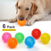 vitever 3.5" squeaky dog toy balls in 6 colors, bpa free, non-toxic for medium, large & small dogs