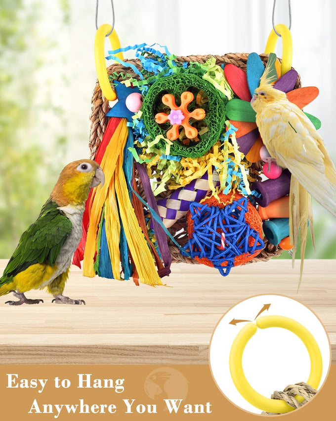 Erkoon bird cockatiel foraging toys for hang lovebrid parakeets conures bird toys