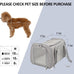 Henkelion grey cat carrier for small to medium pets up to 15lbs, TSA airline approved, soft sided, collapsible, waterproof