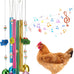 winnerwhy chicken coop multicolor chicken wind chime enrichment toy for parrot parakeet budgerigar lovebird birds