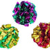 petfavorites original mylar crinkle balls cat toys 12 pack purple green red gold