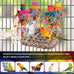 Parakeet bird toys, birdcage stands, and wall seagrass hammocks for lovebirds, cockatiel, budgie, and other small to medium-sized birds