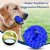 2-pack indestructible squeaky dog balls for aggressive chewers, large and medium breeds, outdoor rubber toys