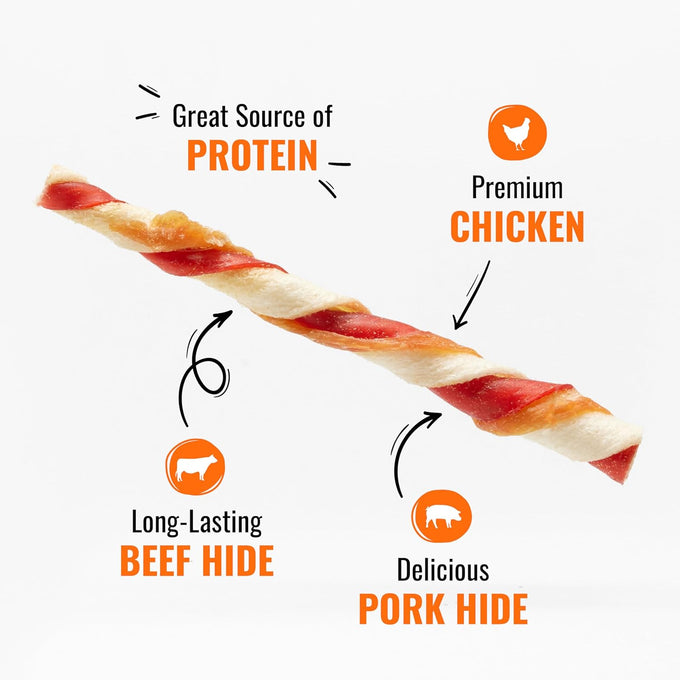 Good 'N' Fun Triple Flavor Real Chicken Jerky Dog Chews, 22-Count