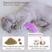 etyker plush catnip toys, 5 pack, indoor kitten kitty toys, interactive veggie shape cat kicker chew toys