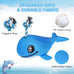 Beautyzoo floating dog water pool toys 2 pack, squeaky whale & crab design, medium/large dogs, durable summer water dog toy