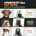 Whisper quiet dog nail grinder with 4 LED lights, safe & stress-free for sensitive dogs, cats, all breeds & sizes