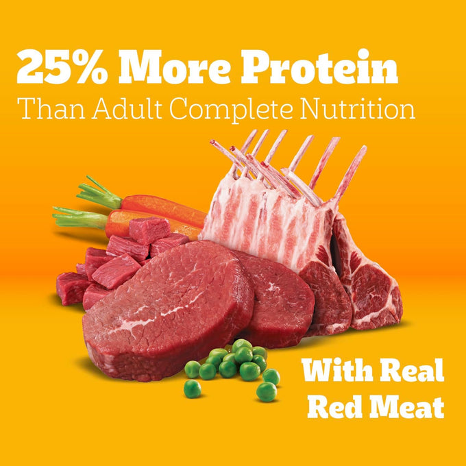 Pedigree High Protein Adult Dry Dog Food, Beef & Lamb, 18 lb