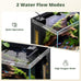 2.5 Gallon Small Fish Tank Aquarium Kit with Ultra-Clear Glass and LED Light for Desktop or Beginner Use