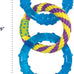 Petstages Dental Links Dog Chew Toy for puppies and adult strong chewers, 8.5" x 4" x 1" rope texture