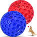 2-pack indestructible squeaky dog balls for aggressive chewers, large and medium breeds, outdoor rubber toys