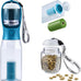 Cibaabo 12oz and 20oz Dog Water Bottle with Food Container & Poop Bag Holder