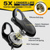 Fida 16ft 360° Tangle Free Retractable Dog Leash for Small Dogs up to 26 lbs, Black