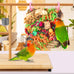 katumo bird toys parakeet grass mat foraging toy parrot shredding hanging for cockatiel lovebird parakeet budgie