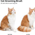 Aumuca Stainless Steel Cat Brush for Shedding, Indoor Cats, Long or Short Haired Cats, Cat Grooming, Massage, and Hair Removal