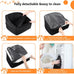 NEEZUKAR Dog Car Seat for Small Medium Dogs, detachable washable dog booster seat under 30lbs, pet car seat travel bed with storage