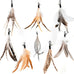 miwoowim 2PCS ultra-long teaser cat toys with 9PCS da bird feather refills, fishing pole toy and feather attachment replacement