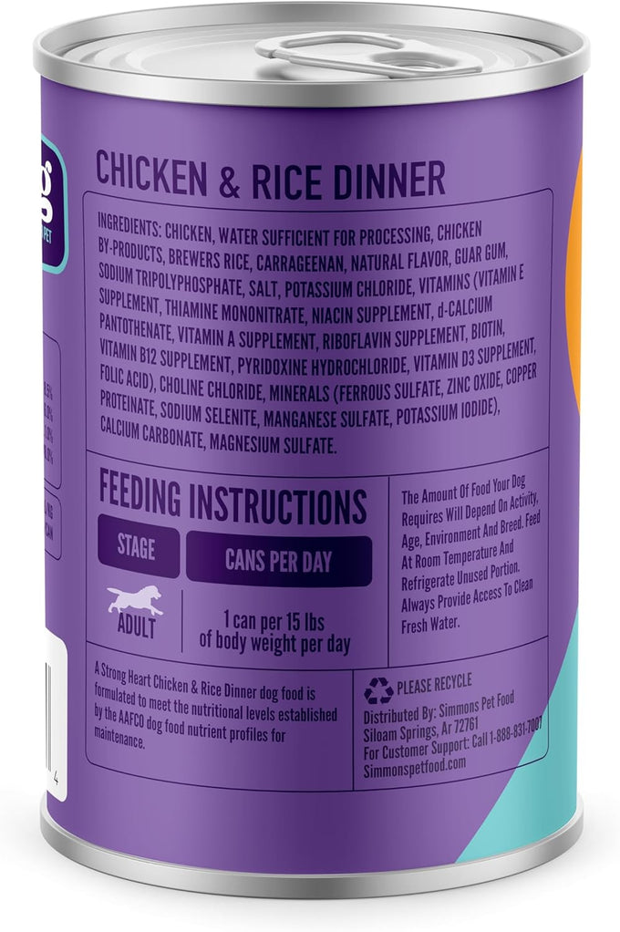 A Strong Heart Wet Dog Food, Chicken & Rice Dinner - 13.2 oz