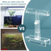 adjustable clear acrylic fish tank light riser stand aquarium lamp brackets kit for 2.34-4.7 inches light