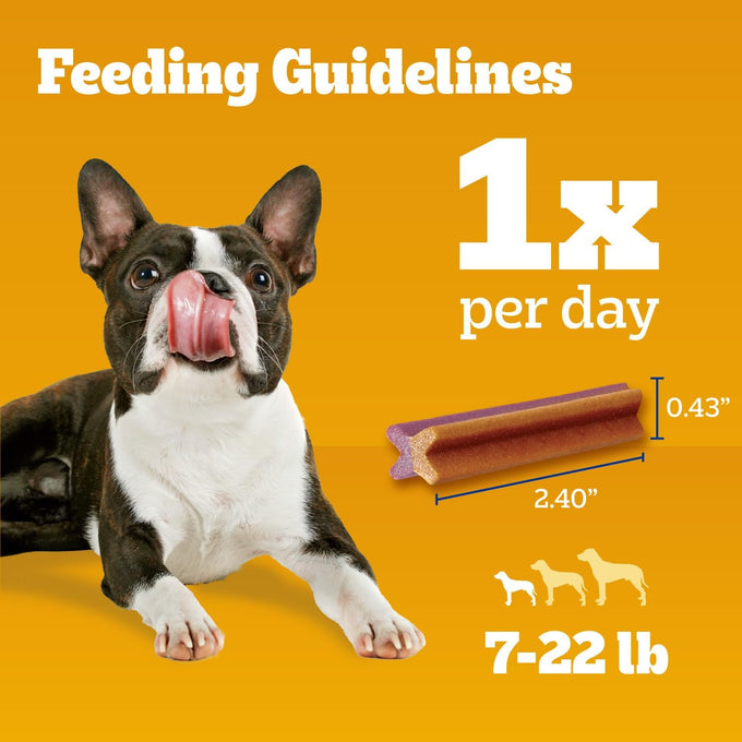 Pedigree Dentastix Bacon & Chicken Flavor Dental Chews for Small Toy Breed Dogs 5 oz Bag 24 Total Treats