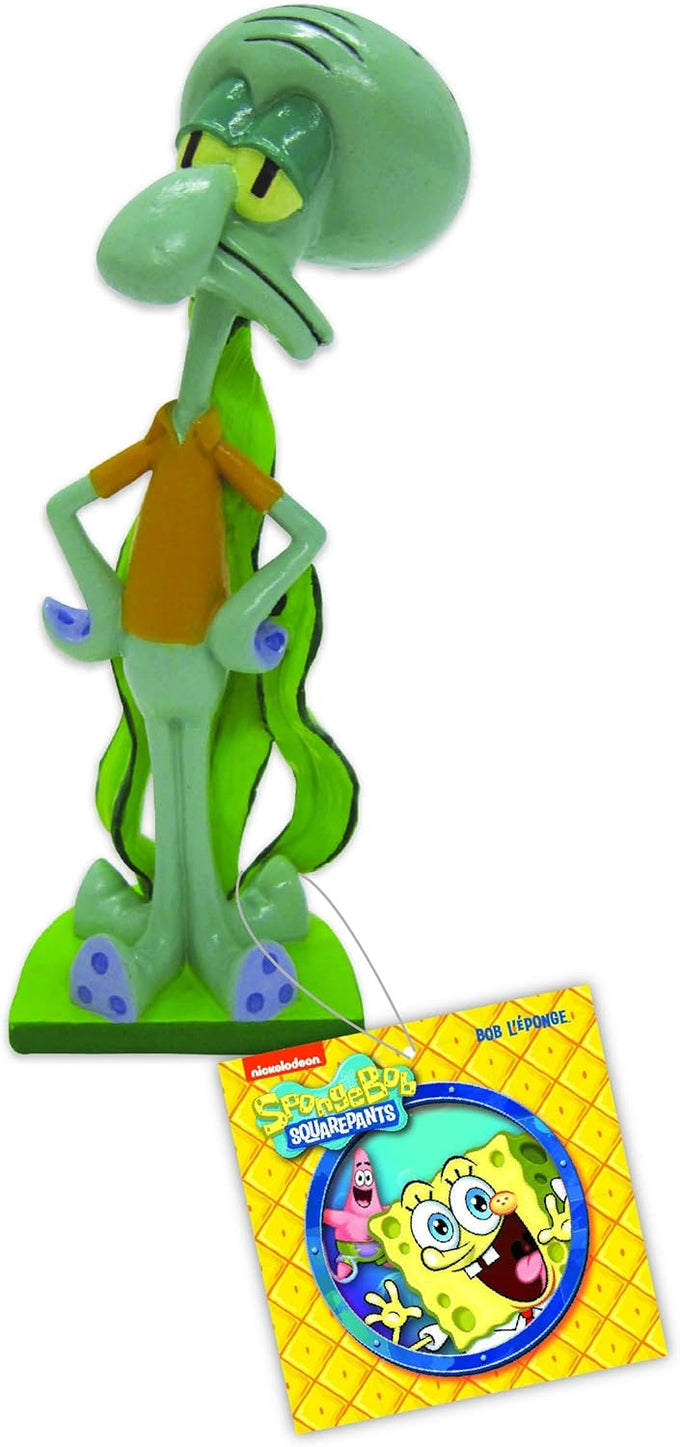 Penn-Plax officially licensed Spongebob Squarepants 3-piece fish tank decoration set, safe for freshwater and saltwater aquariums.