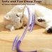 Cat Chew Ropes 4Pcs for Indoor Cats with Refillable Natural Catnip and Soft Cotton Rope Design