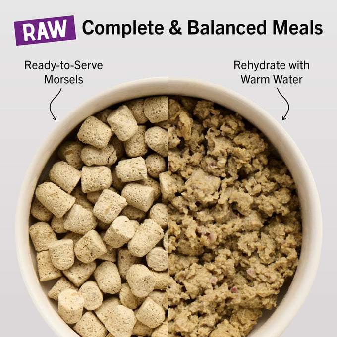 Stella & Chewy's premium freeze-dried raw cat dinner morsels with 98% responsibly-sourced rabbit recipe - grain-free, made in usa - 3.5 oz
