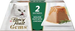 fancy feast gems pate cat food mousse with chicken and savory gravy 4 oz boxes